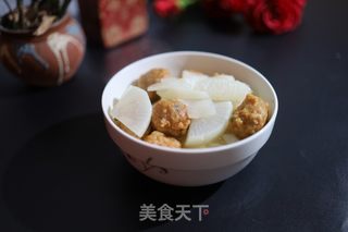 萝卜炖肉丸子的做法步骤：7