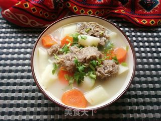 胡萝卜山药羊脊骨汤的做法步骤:17
