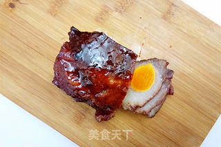 咸蛋黄蜜汁叉烧的做法步骤:13