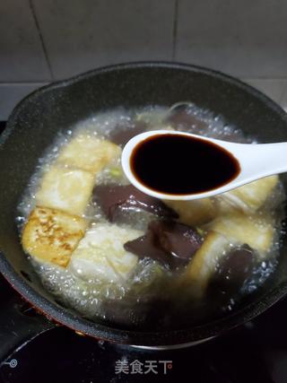 黄豆芽炖豆腐鸭血的做法步骤:11
