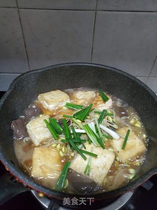 黄豆芽炖豆腐鸭血的做法步骤:12