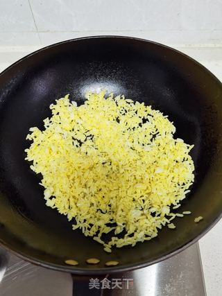 黄金蛋炒饭的做法步骤:7