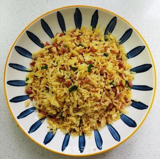黄金蛋炒饭的做法步骤:8