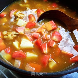 咖喱鸡肉炖土豆盖饭的做法步骤：12