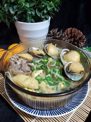 鲍鱼炖海带黄豆芽的做法步骤:14