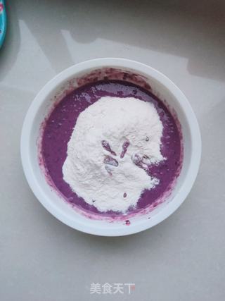 紫薯发糕的做法步骤:5