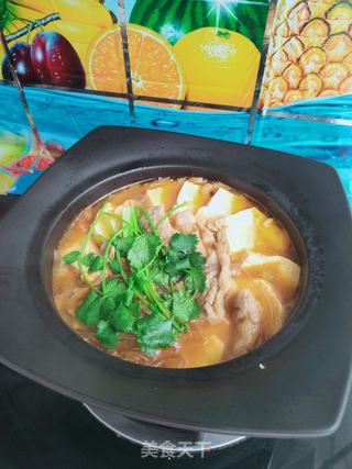 辣白菜烧豆腐的做法步骤:11