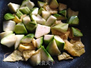 丝瓜番茄炒蛋的做法步骤:5