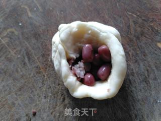 红豆卷的做法步骤:4