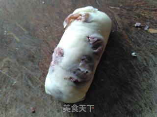 红豆卷的做法步骤:7