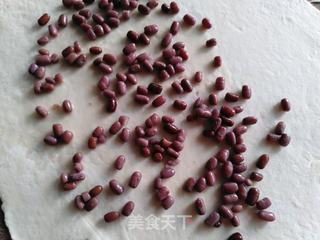 花卷红豆的做法步骤:3
