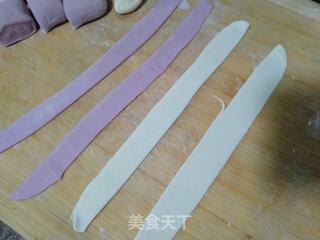 双色玫瑰馒头的做法步骤:2