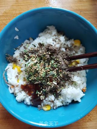 烤芝士饭团的做法步骤:3