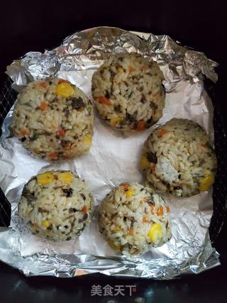 烤芝士饭团的做法步骤:6