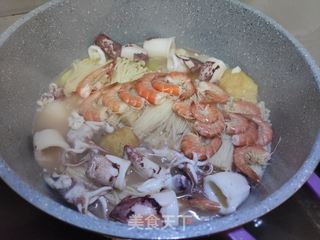 海鲜豆腐煲的做法步骤:13