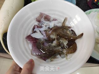 海鲜豆腐煲的做法步骤:3