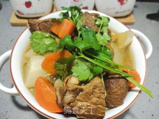 电饭煲美食-羊肉炖萝卜的做法步骤:10