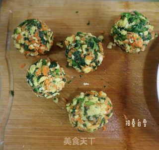 全麦面菜团子❗️低脂饱腹减肥主食代餐的做法步骤:3
