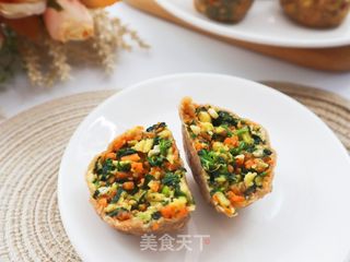 全麦面菜团子❗️低脂饱腹减肥主食代餐的做法步骤:7