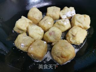 豆腐泡塞肉的做法步骤:6