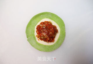 翡翠白菜蒸饺的做法步骤:19