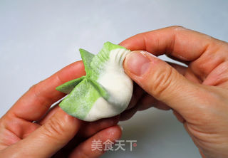 翡翠白菜蒸饺的做法步骤:21