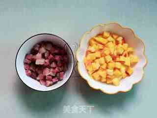 腊味南瓜焖饭的做法步骤:3