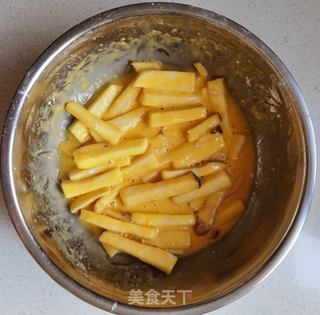 炸蒸杏鲍菇的做法步骤:11