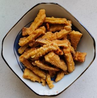 炸蒸杏鲍菇的做法步骤:15