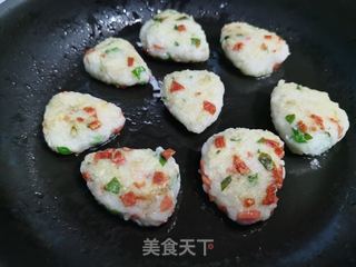青菜火腿饭团的做法步骤：7