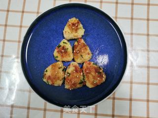 青菜火腿饭团的做法步骤：11