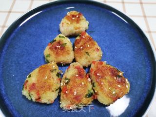 青菜火腿饭团的做法步骤：12