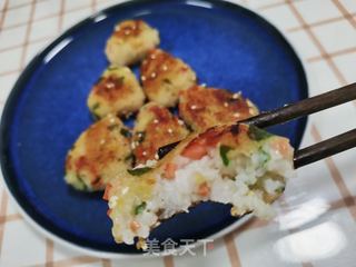 青菜火腿饭团的做法步骤:14