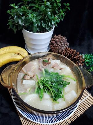 白萝卜炖腊肉的做法步骤：6