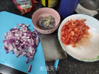 小虾番茄酱意大利面的做法步骤:6