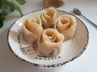 玫瑰花蒸饺的做法步骤:10