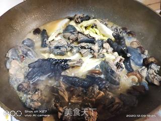 #香菇白菜炖乌鸡的做法图解7