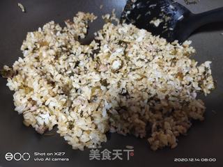 雪菜肉末炒饭的做法步骤：6