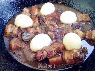 炖五花肉鸡蛋的做法步骤:9