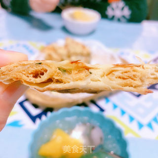 肉松葱油饼的做法步骤：18