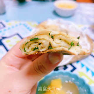 肉松葱油饼的做法步骤：19