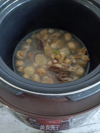 口蘑炖鸽子的做法步骤:13