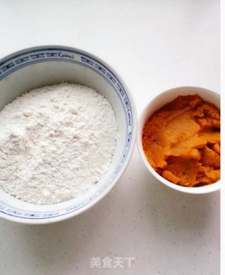 小雏菊南瓜馒头的做法步骤:3