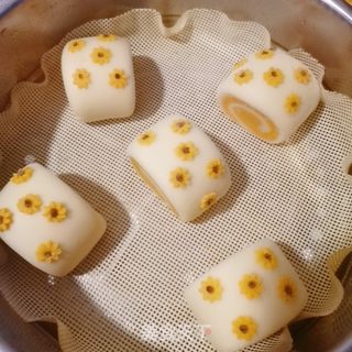 小雏菊南瓜馒头的做法步骤:14
