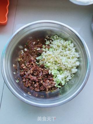 粉条白菜猪肉包子的做法步骤:6
