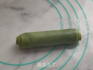 抹茶肉松豆沙酥的做法步骤:12