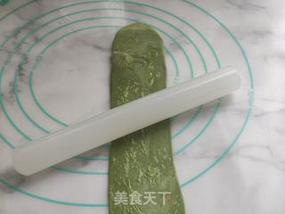 抹茶肉松豆沙酥的做法步骤:15