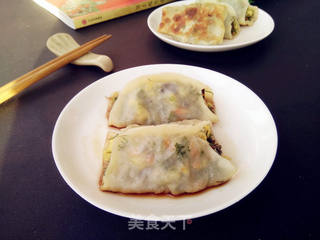 木耳茴香鸡蛋馅锅贴的做法步骤:13
