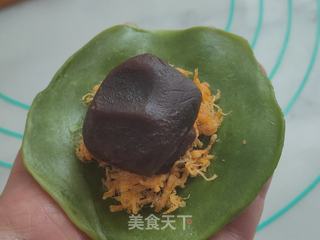 抹茶肉松豆沙酥的做法步骤:22