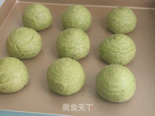抹茶肉松豆沙酥的做法步骤:26